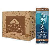Hawaiian Volcanic Cold Brew Coffee, Mauna Mocha, 11 oz Can, 12/Carton (NOV00627)