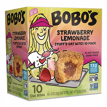 Stuff'd Oatmeal Bites, Strawberry Lemonade, 1.3 oz Individually Wrapped, 10/Box (BBO00543)