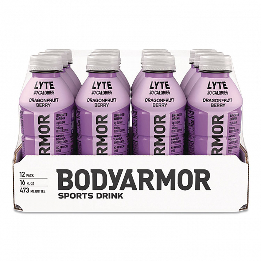 LYTE Sports Drink, Dragonfruit Berry, 16 oz Bottle, 12/Pack (411891)