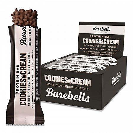 Cookies and Cream Protein Bars, 1.9 oz Individually Wrapped, 12/Box (VTN42964)