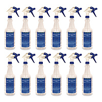 Empty Spray Bottle, 32 oz, Clear, 12/Carton (B3PATMSB12)