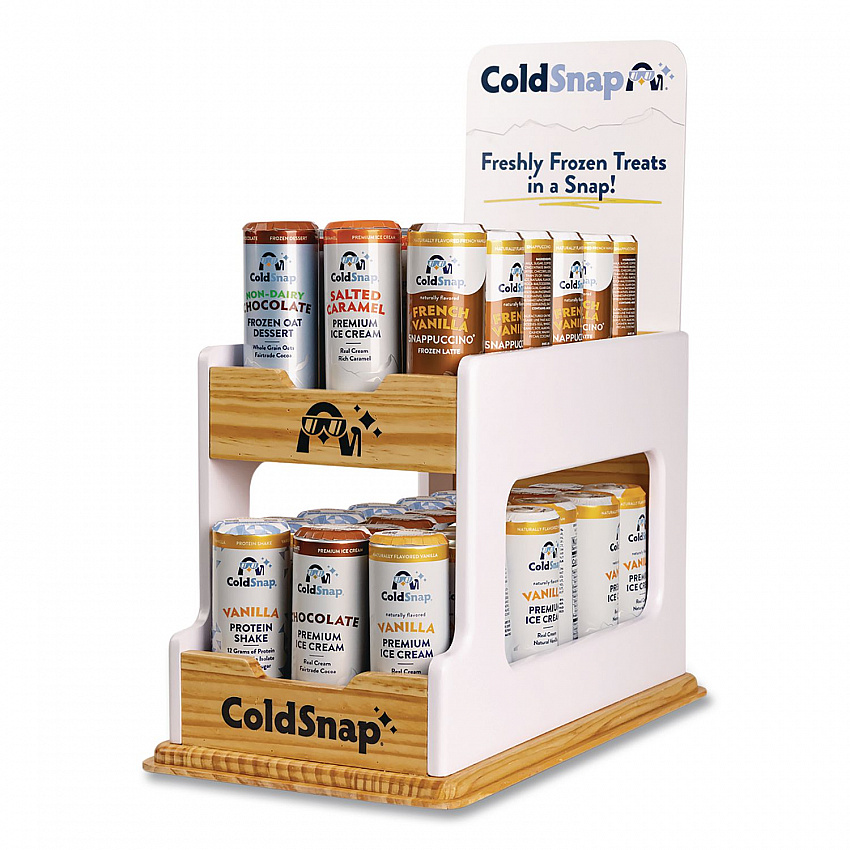 Display Rack, Holds 36 Pods, 9 x 17.25 x 11.25, White/Brown (101993)