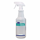 Crew Restroom Floor and Surface Non-Acid Disinfectant Cleaner Empty Spray Bottle, 32 oz, Clear (D03905)