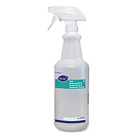 Crew Restroom Floor and Surface Non-Acid Disinfectant Cleaner Empty Spray Bottle, 32 oz, Clear (D03905)