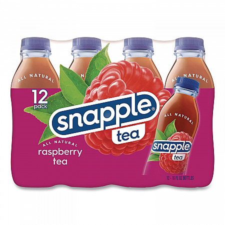 Flavored Tea, Raspberry, 16 oz Bottle, 24/Carton (CAD00775)