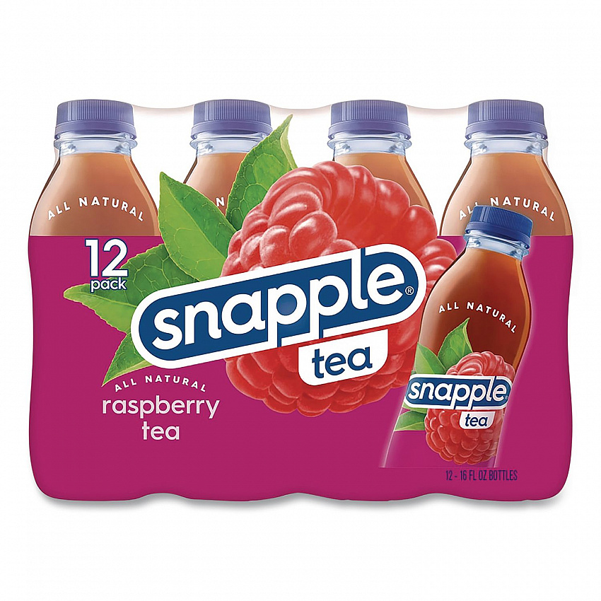 Flavored Tea, Raspberry, 16 oz Bottle, 24/Carton (CAD00775)