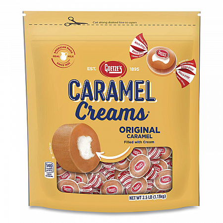 Caramel Creams Candy, 40 oz Resealable Bag (40821)