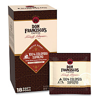 Columbia Supremo Coffee Soft Pods, 18/Box (FGS14506)