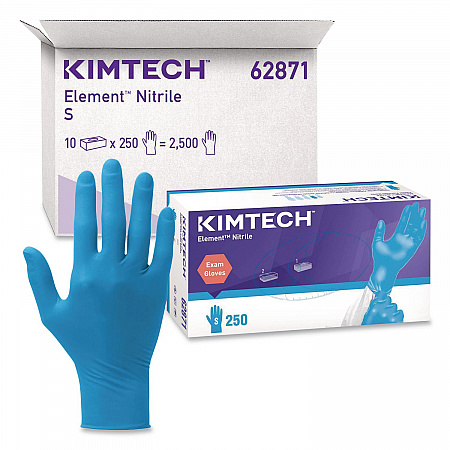 Element Nitrile Exam Gloves, Powder-Free, AQL 1.5, Small, 3.2 mil Thick, 9.3