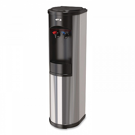Hot 'N Cold Artesian Stainless Steel Water Dispenser, 5 gal, 12 x 12.5 x 38.08, Stainless Steel/Black (504540C)