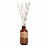Reed Diffuser, Teakwood and Tobacco, 3.5 oz, 4.25" Bottle, 9" Reeds, Amber (RD4)
