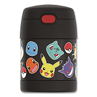 FUNtainer Pokemon Two-Compartment Food Jar, 10 oz, Black/Multicolor (F3103PM6M)