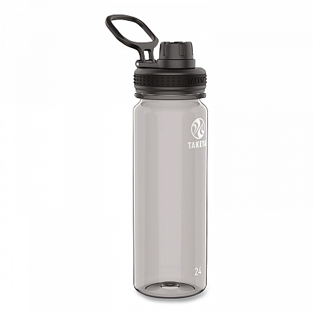 Tritan Plastic Water Bottle, 24 oz, Stormy Black (50404)
