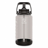 Tritan Motivational Plastic Water Bottle, 64 oz, Stormy Black (54145)