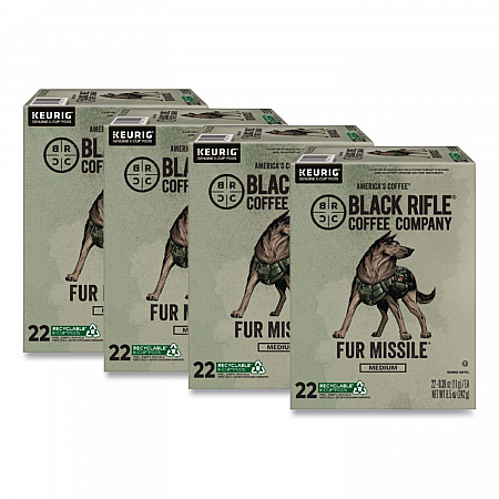 Fur Missile Coffee K-Cups, 22/Box, 4 Boxes/Carton (5510CT)