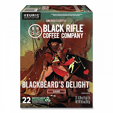 Blackbeard's Delight Coffee K-Cups, 22/Box (0430)