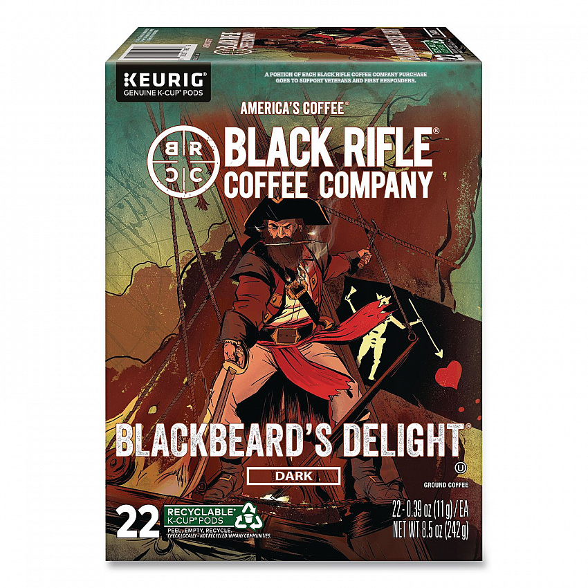 Blackbeard's Delight Coffee K-Cups, 22/Box (0430)