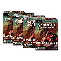 Blackbeard's Delight Coffee K-Cups, 22/Box, 4 Boxes/Carton (0430CT)