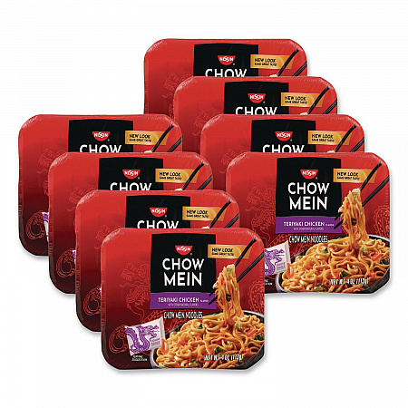 Chow Mein Teriyaki Chicken Noodles, 4 oz, 8/Carton (NIS08729)