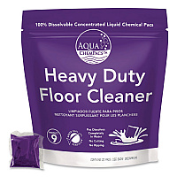 Aqua ChemPacs Heavy Duty Floor Cleaner, Lavender Scent, 100 ChemPacs/Pack (9320928)