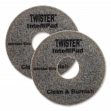 Twister Floor Pad, 8.86" Diameter, Gray, 2/Pack (DD1231448)