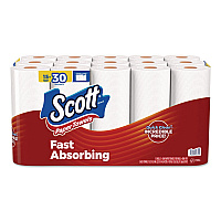 Choose-A-Sheet Kitchen Roll Paper Towels, Double Roll, 1-Ply, 7.31 x 11, White, 108 Sheets/Roll, 15 Rolls/PK, 2 Packs/Carton (56674)