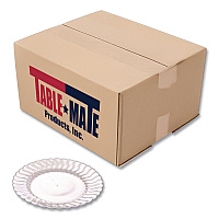 Flairware Flared Dessert Plate, 6" dia, Clear, 180/Carton (206CL)