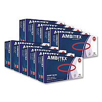 V5201 Series Powder-Free Vinyl Gloves, Small, 3 mil Thick, 9" Long, Clear, 100/Box, 10 Boxes/Carton (VSM5201CT)