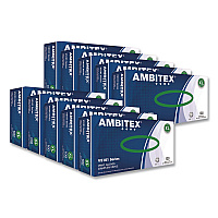 V5101 Series Latex-Free Lightly Powdered Vinyl Gloves, X-Large, 3 mil Thick, 9" Long, Clear, 100/Box, 10 Boxes/Carton (VXL5101CT)