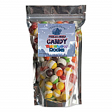 Freeze Dried Candy, Rainbow Rocks, Assorted Fruit, 1.87 lb Bag, 12/Carton (00645)