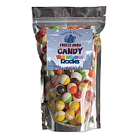 Freeze Dried Candy, Rainbow Rocks, Assorted Fruit, 1.87 lb Bag, 12/Carton (00645)