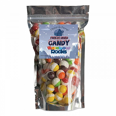 Freeze Dried Candy, Rainbow Rocks, Assorted Fruit, 1.87 lb Bag, 12/Carton (00645)