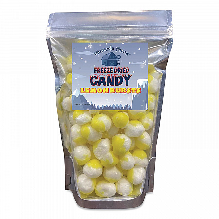 Freeze Dried Candy, Lemon Bursts, 1.12 lb Bag, 12/Carton (00644)