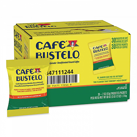 Decaffeinated Espresso Ground Coffee, 2 oz Fraction Pack, 30/Carton (11244)