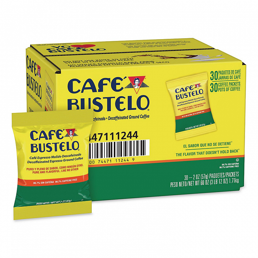 Decaffeinated Espresso Ground Coffee, 2 oz Fraction Pack, 30/Carton (11244)