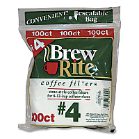 Paper Cone Filters, 8 to 12 Cup Size, Cone, 40/Pack (46041)