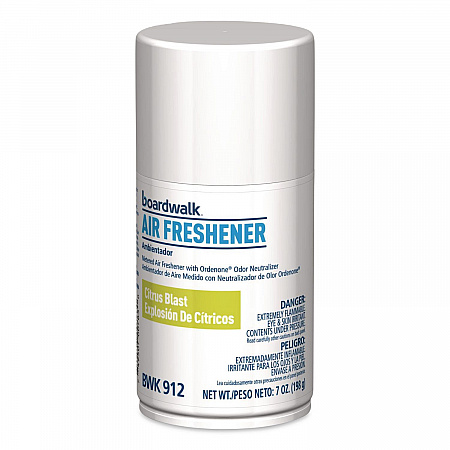 Metered Air Freshener Refill, Citrus, 7 oz Aerosol Can, 6/Carton (912)