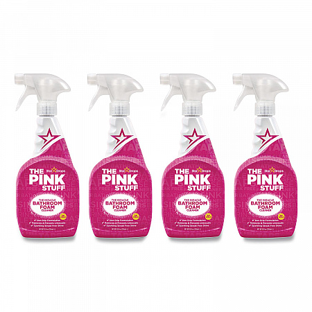 Miracle Bathroom Foam Cleaner, Fruity Scent, 25.4 oz Trigger Spray Bottle, 4/Carton (823787CT)