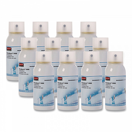 Microburst 3000 Refill, Linen Fresh, 2 oz Aerosol Spray, 12/Carton (4012551)