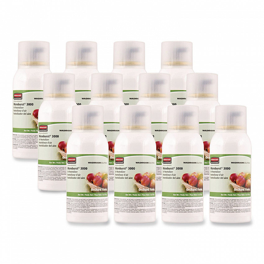 Microburst 3000 Refill, Orchard Fields, 2 oz Aerosol Spray, 12/Carton (4012561)