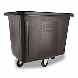 Cube Truck, 119.7 gal, 500 lb Capacity, Plastic/Metal, Black (FG461600BLA)