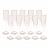 Plastic Champagne Glasses, 5 oz, Clear, 10/Pack (0244Z)
