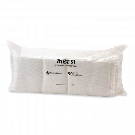 Freedom S1 Disposable Microfiber Wet/Dry Dust Mop Pads, 18 x 5, White, 50 Pads/Bag, 10 Bags/Carton (TMMP446018)
