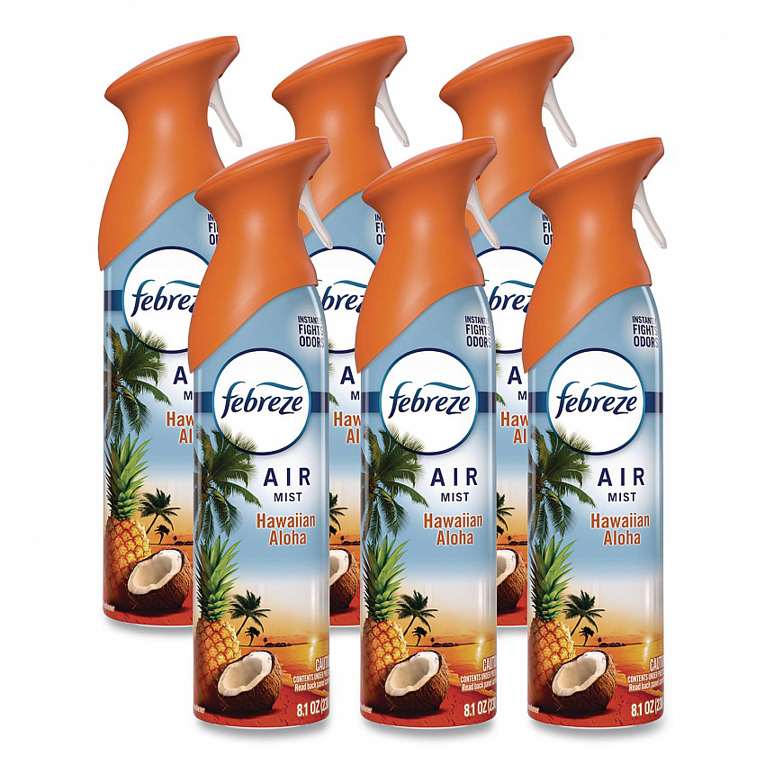 AIR, Hawaiian Aloha, 8.1 oz Aerosol Spray, 6/Carton (21385)