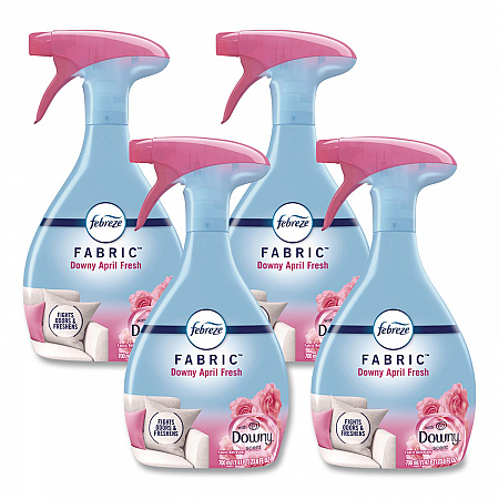 FABRIC Refresher/Odor Eliminator, Downy April Fresh, 23.6 oz Spray Bottle, 4/Carton (08903)