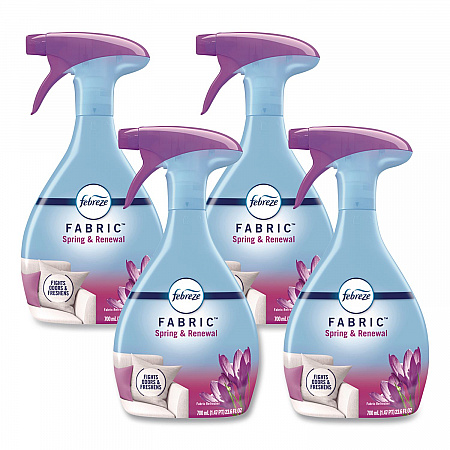 FABRIC Refresher/Odor Eliminator, Spring and Renewal, 23.6 oz Spray Bottle, 4/Carton (08906)