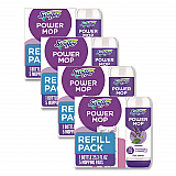 PowerMop Cleaning Solution and Pads Refill Pack, Lavender, Scent, 25.3 oz Bottle and 5 Pads per Pack, 4 Packs/Carton (09117)