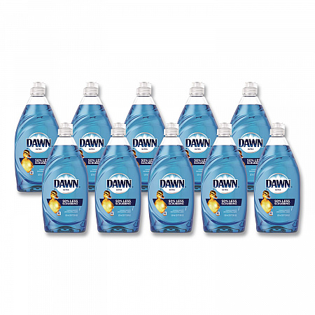 Ultra Liquid Dish Detergent, Original Scent, 18 oz Pour Bottle, 10/Carton (09403)