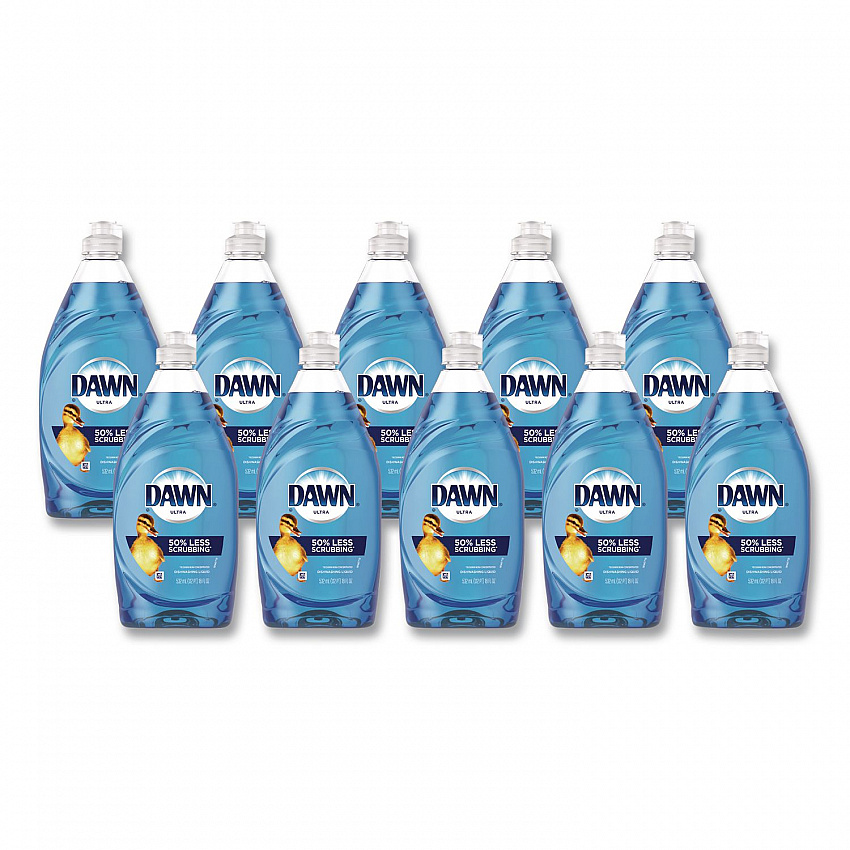 Ultra Liquid Dish Detergent, Original Scent, 18 oz Pour Bottle, 10/Carton (09403)