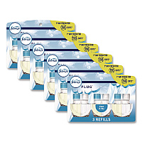 PLUG Air Freshener Refills, Linen and Sky, 2.63 oz, 3/Pack, 6 Packs/Carton (13846)